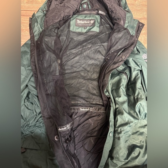 Timberland Men's Forest Green Raincoat - Picture 7 of 8